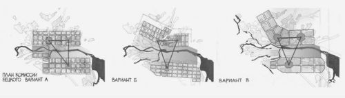 анализ планировочной структуры планов города Сердобска, выполненных комиссией Бецкого