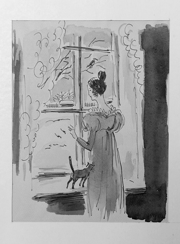 Н. В. Кузьмин, татьяна у окна, 1930-е годы