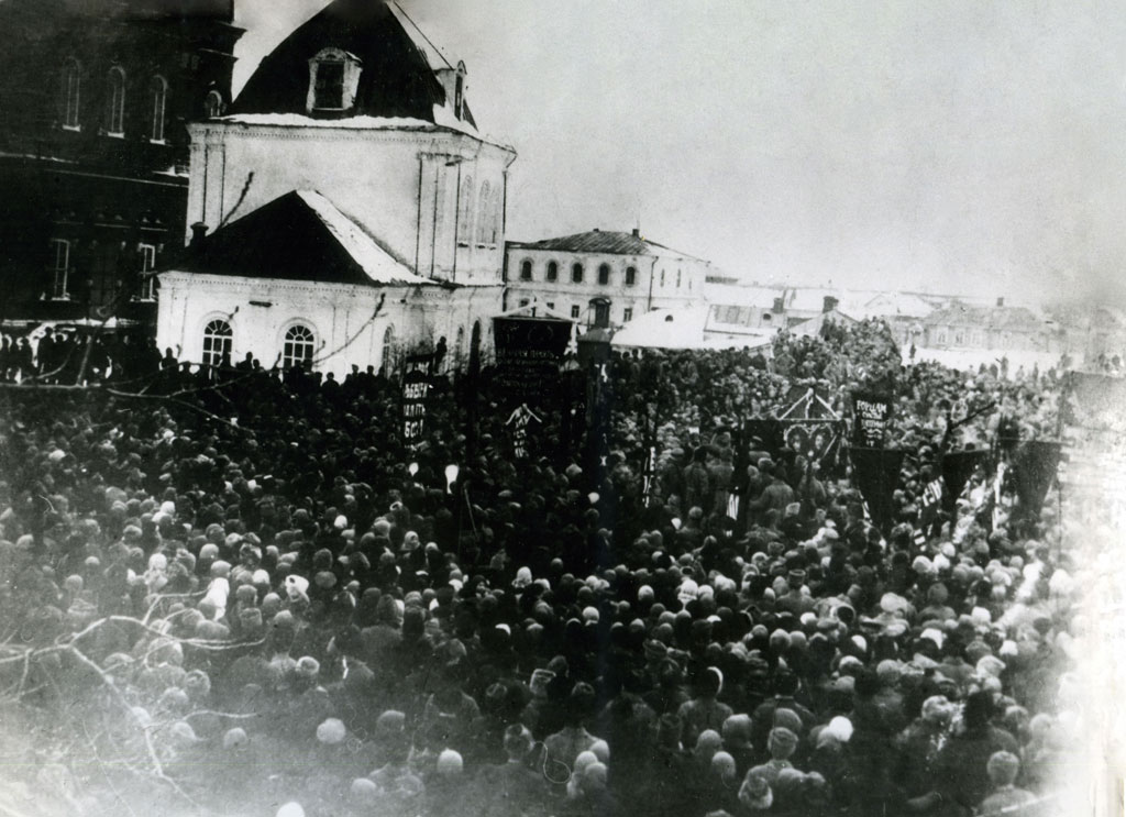 митинг на похоронах Губина, Федулова, Мидзяева, март 1919 года