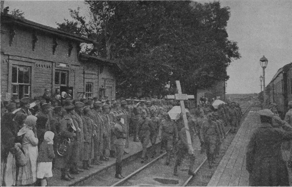 станция Сердобск, захоронение чешских бойцов, stanice Serdobsk, pohřeb padlých v Serdobsku