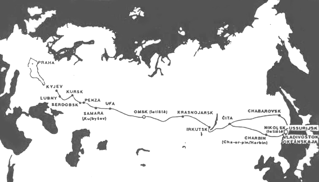 Дорожная карта с направлением движения частей
