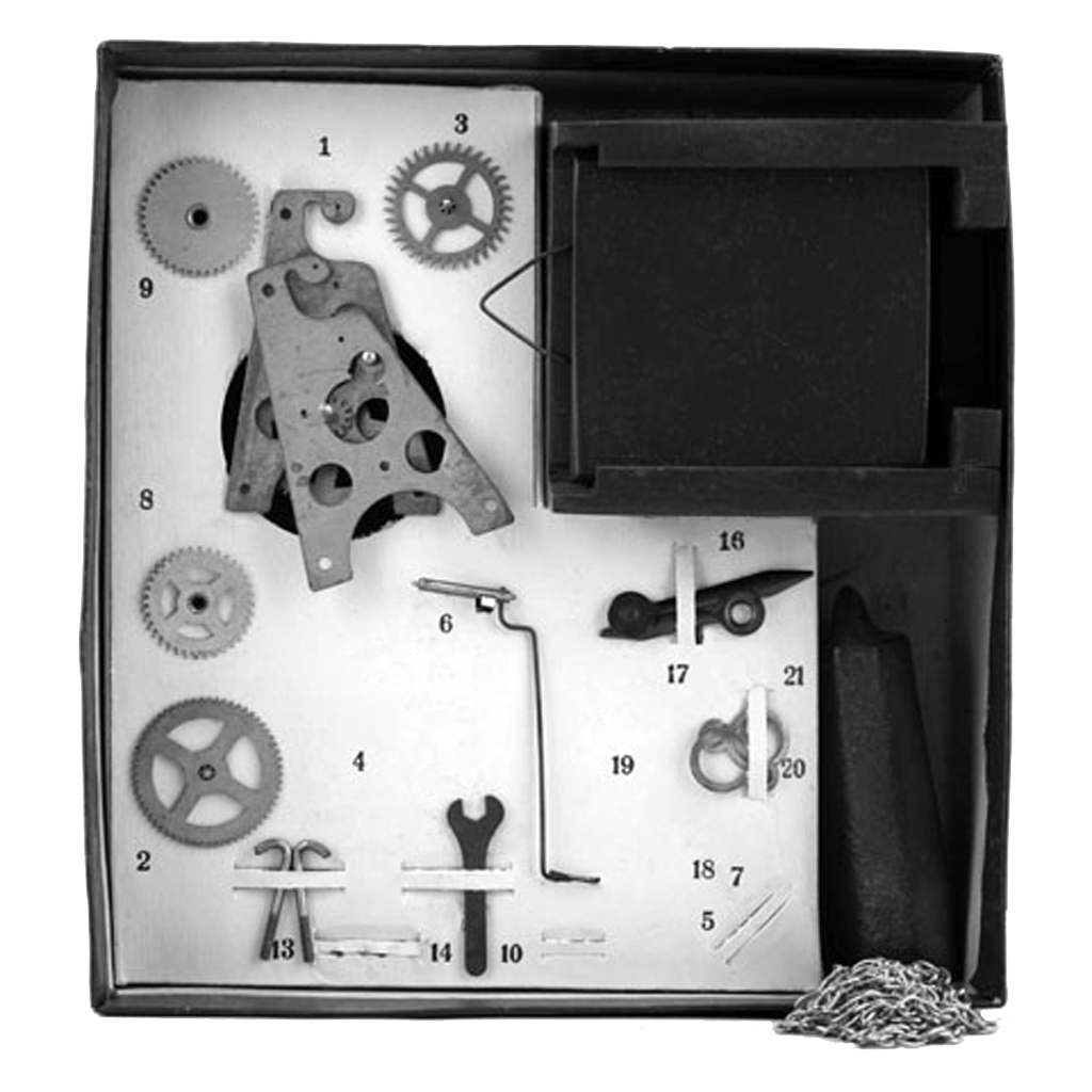 polytechnic toy The Young Clockmaker, Serdobsk Clock Factory, made in USSR, 1963